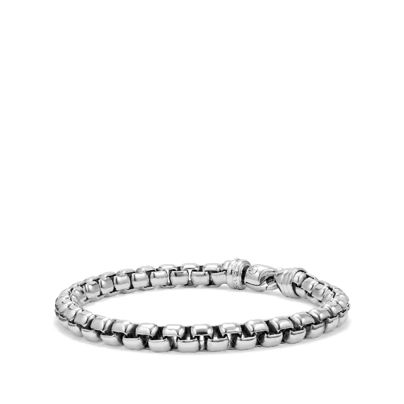 ladies bracelet winter animal-David Yurman Men's Extra-Large Box Chain Bracelet 7MM