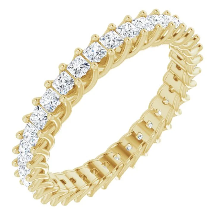 Ladies rings artisan cooperative rings-14K Yellow 1 1/6 CTW Diamond Eternity Band