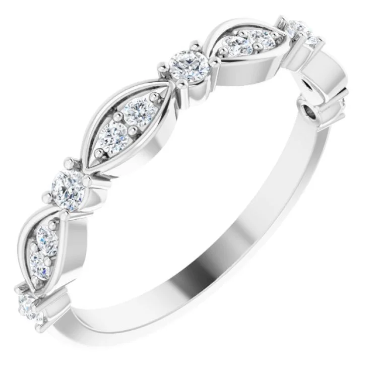 Ladies rings gothic aesthetic appeal-Platinum 1/3 CTW Natural Diamond Anniversary Band