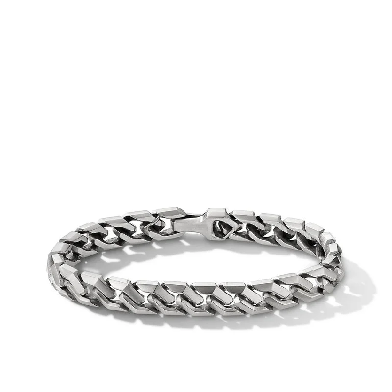 ladies bracelet filigree moonstone-David Yurman Gents Curb Chain Link Bracelet