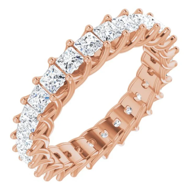 Ladies rings thoughtful birthday surprises-14K Rose 2 3/8 CTW Diamond Eternity Band