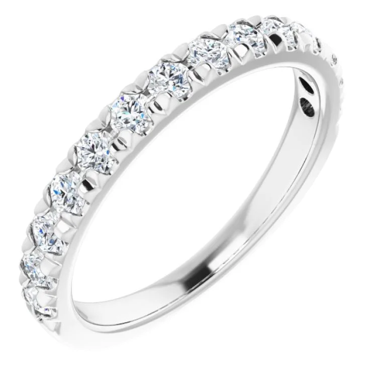 Ladies rings vintage estate pieces-14K White 5/8 CTW Lab-Grown Diamond Anniversary Band