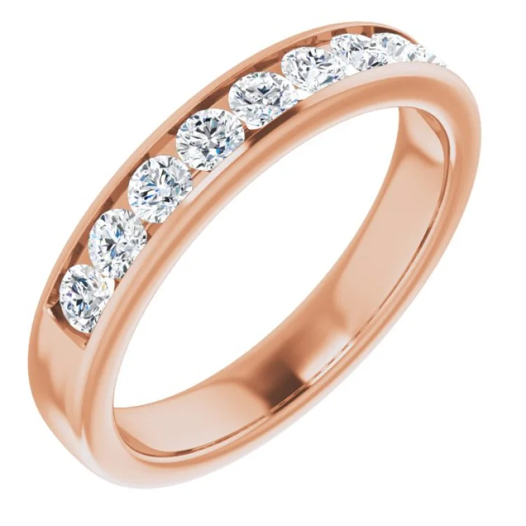 Ladies rings budget-friendly finds-14K Rose 3/4 CTW Natural Diamond Band