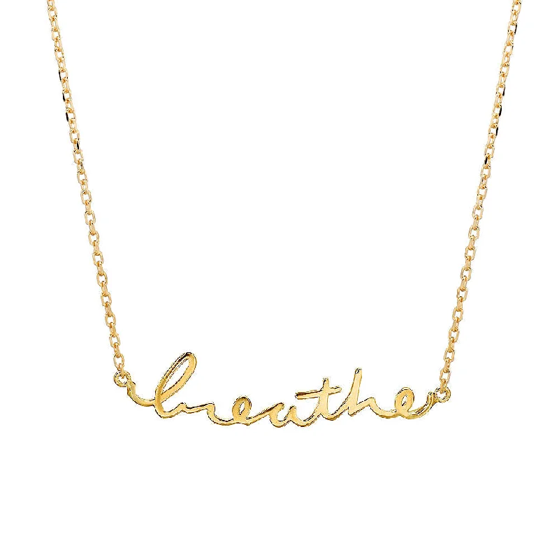 ladies necklace affordable pave-SINCERELY X Winter Stone "Breathe" Necklace