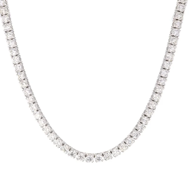 ladies necklace cyber monday textured-10.55 ctw Diamond Eternity Necklace