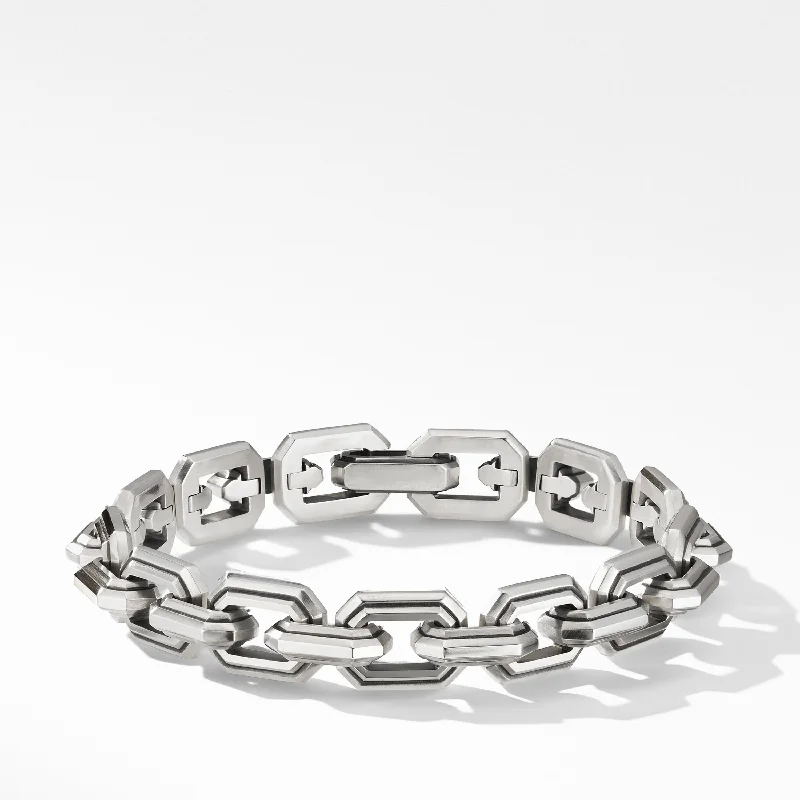 ladies bracelet tropical zodiac-David Yurman Men's Deco Link Bracelet