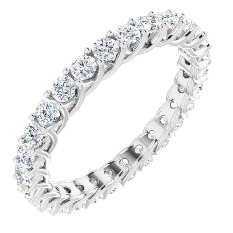 Ladies rings exclusive limited editions-Platinum 1 3/8 CTW Diamond Eternity Band