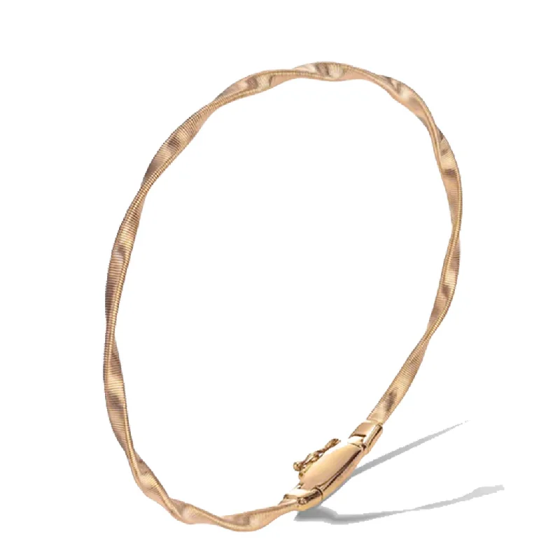 ladies bracelet name woven-Marco Bicego Marrakech 18K Rose Gold Single Strand Bracelet BG337 R