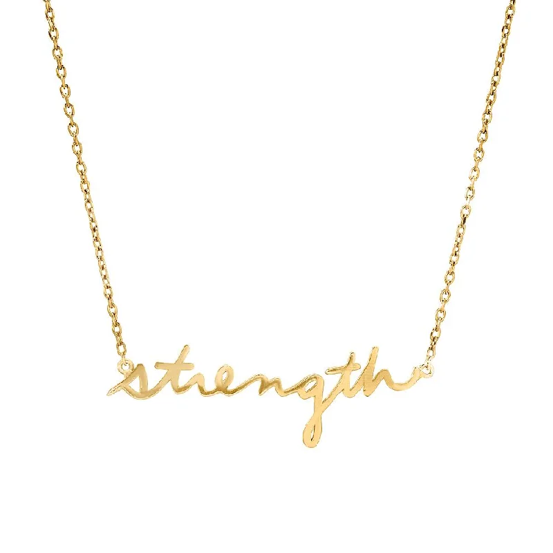 ladies necklace sleek princess length-SINCERELY x Winter Stone "Strength" Necklace