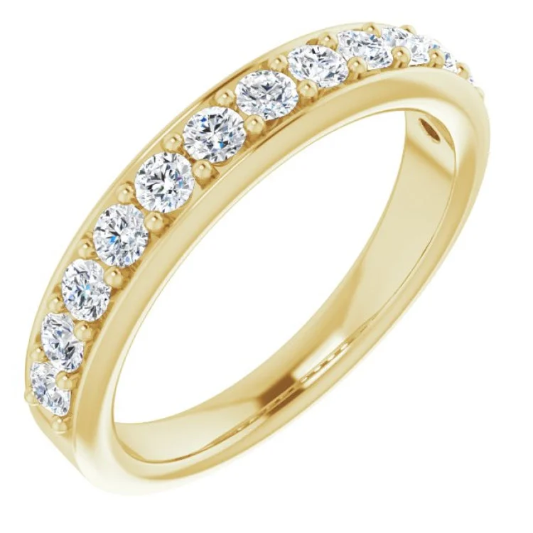 Ladies rings memory-inspired pieces-14K Yellow 5/8 CTW Natural Diamond Anniversary Band