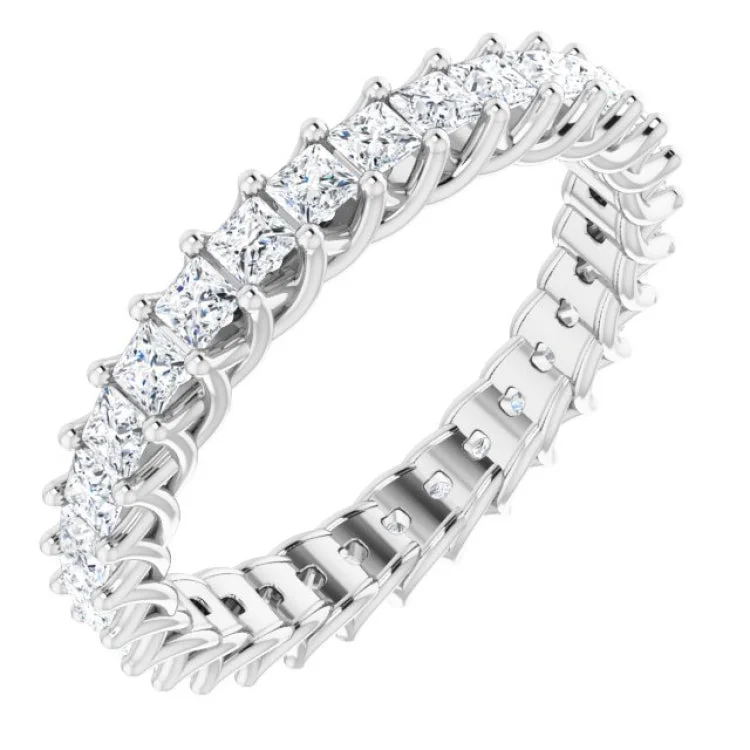 Ladies rings Native American styles-14K White 1 1/2 CTW Diamond Eternity Band