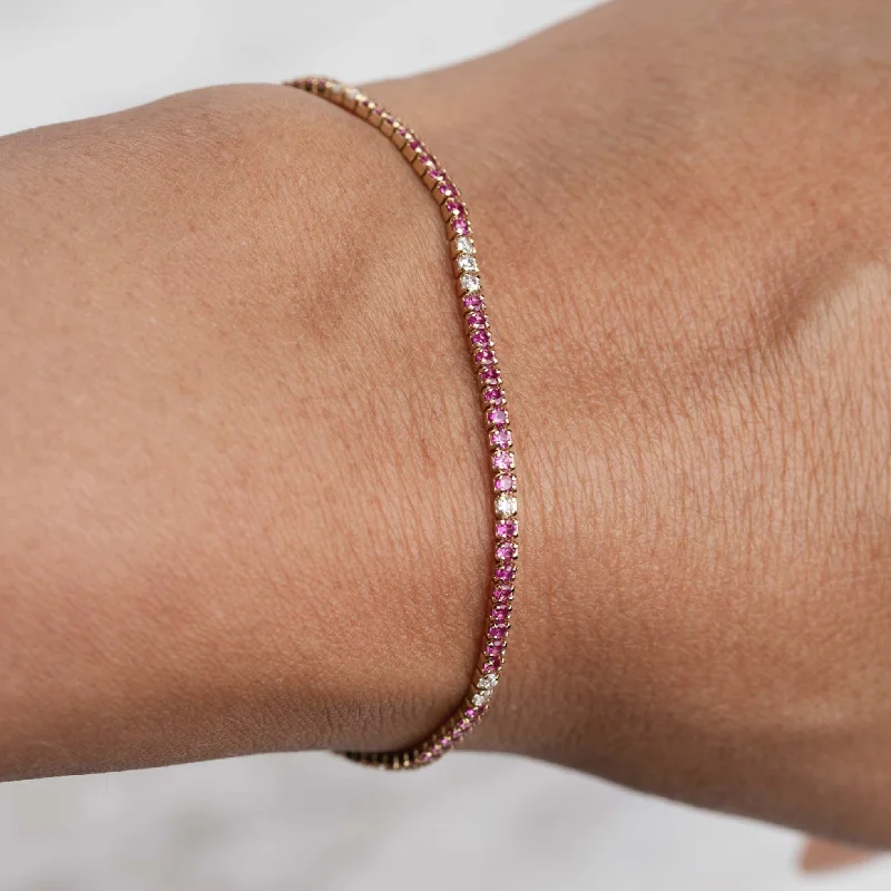 ladies bracelet celestial bar-Mini Dazzle Tennis Bracelet