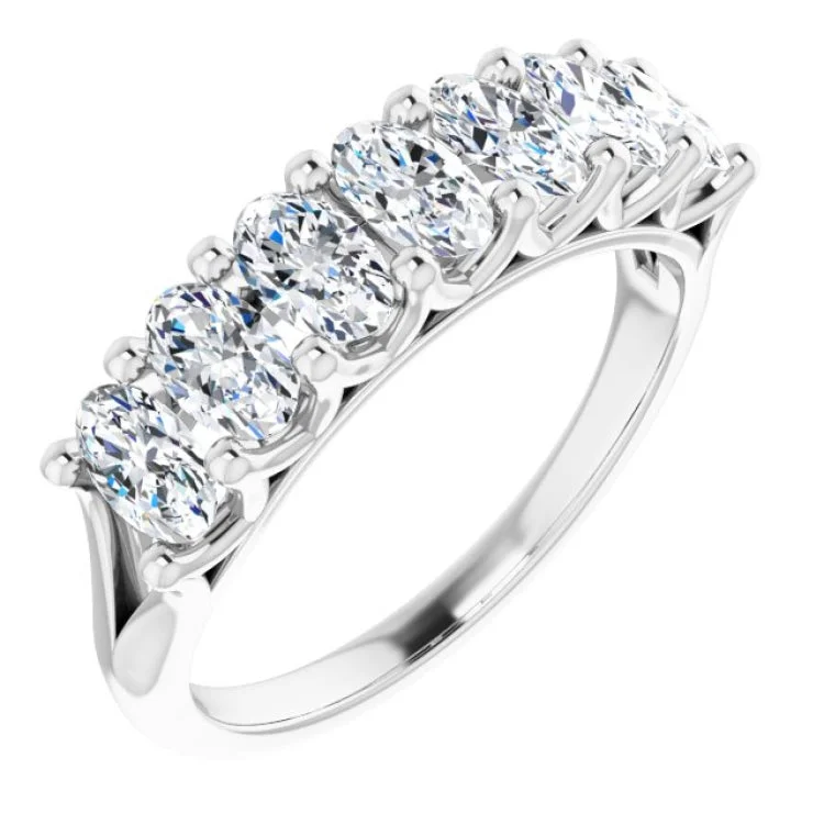 Ladies rings one-off design rings-Platinum 1 3/4 CTW Natural Diamond Anniversary Band