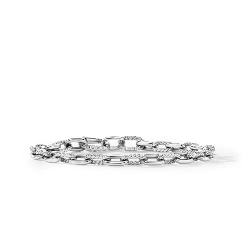 ladies bracelet premium cluster-DY Gents Madison Chain Bracelet in Sterling Silver