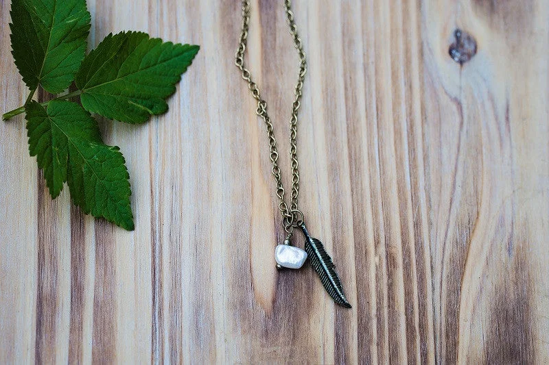 ladies necklace onyx modern-Short Mika Necklace