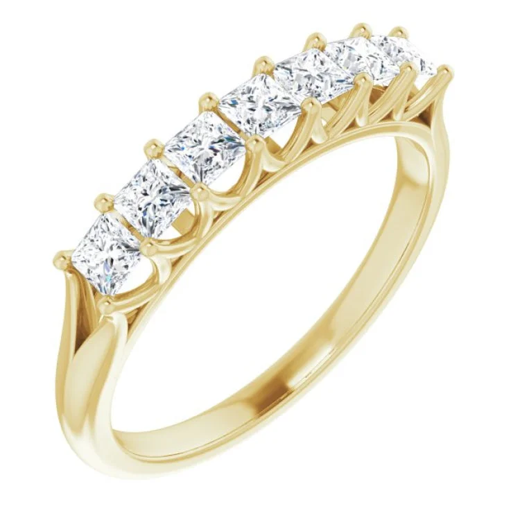 Ladies rings animal-inspired themes-14K Yellow 3/4 CTW Natural Diamond Anniversary Band