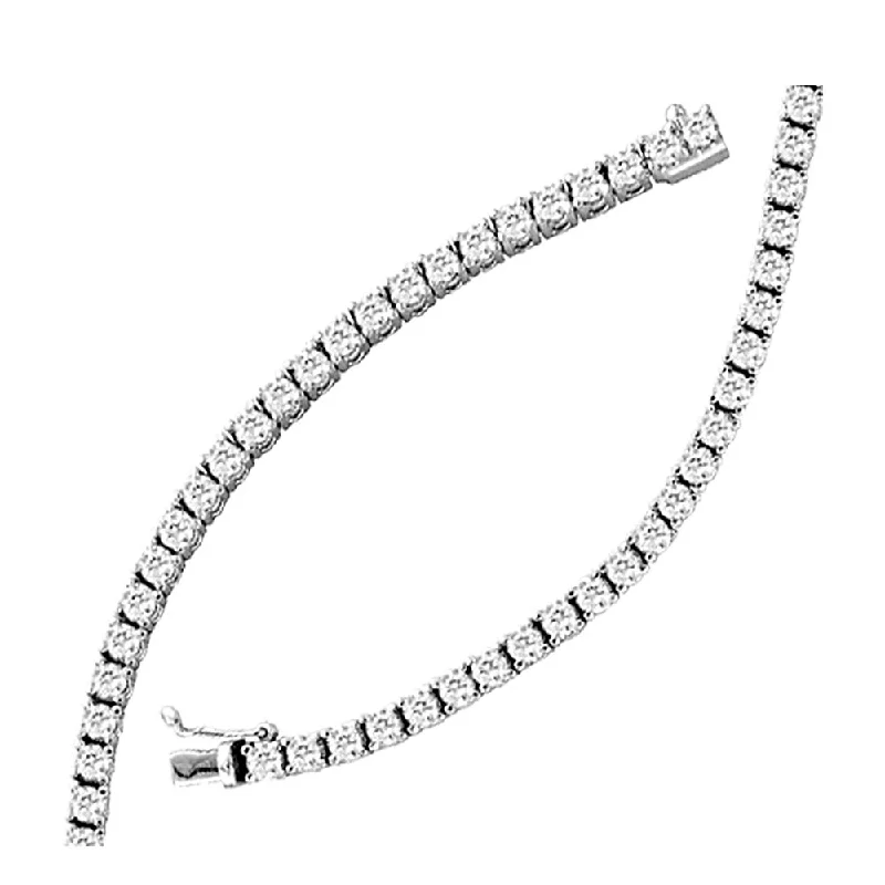 ladies bracelet feather winter-14K White Gold 2 Ct.Tw.Diamond Mount Bracelet