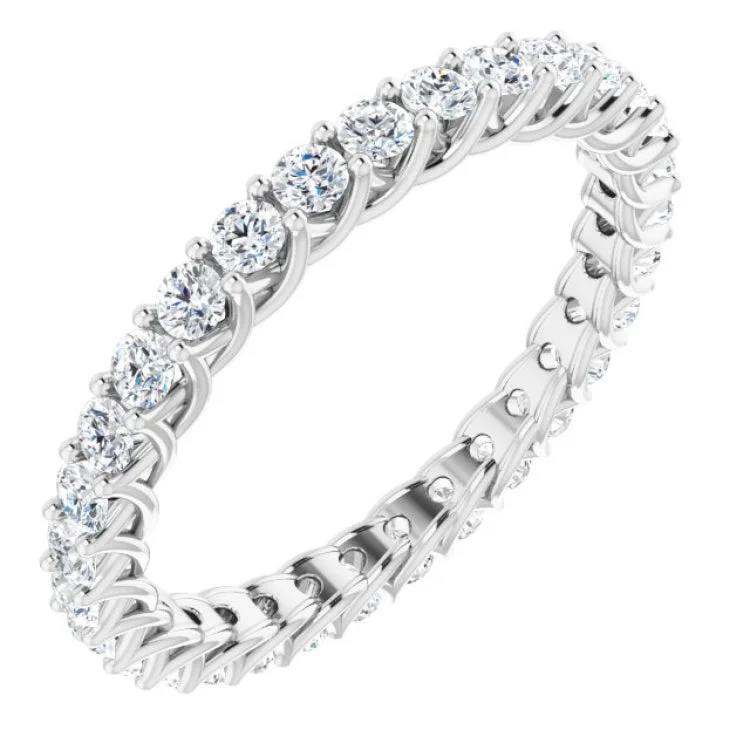 14K White 9/10 CTW Diamond Eternity Band