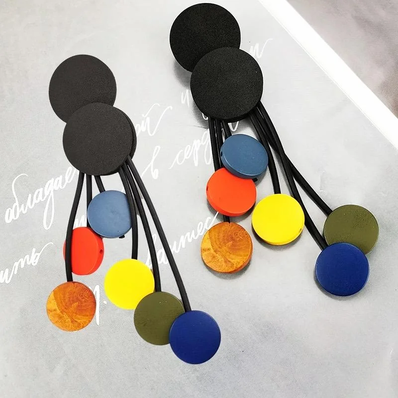 Ladies earrings everyday glamour styles-Multicolor Drop earrings