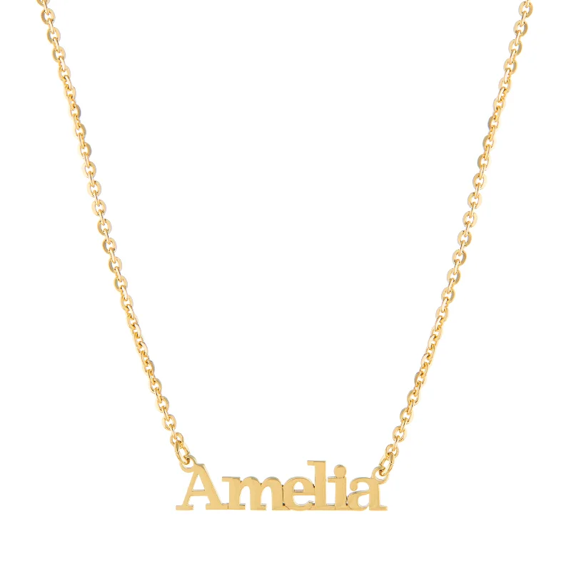 ladies necklace premium bar-Original Nameplate Necklace