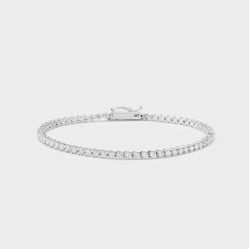 ladies bracelet summer initial-Defined Diamond Tennis Bracelet