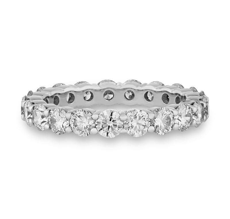 Ladies rings jade decorative pieces-Diamond Eternity Band, 2.50 Carats