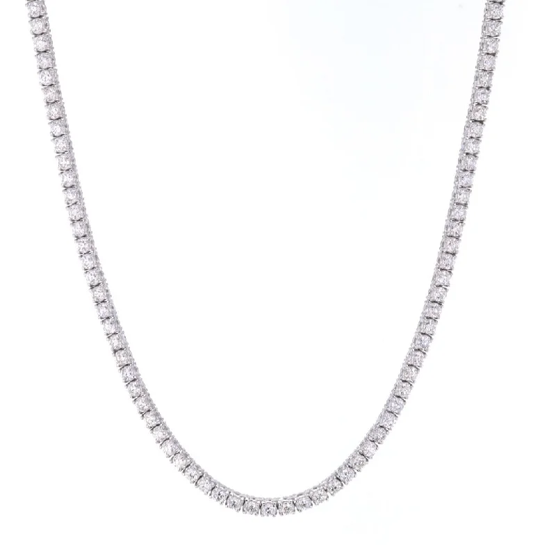 ladies necklace tassel summer-6.45 ctw Diamond Eternity Necklace