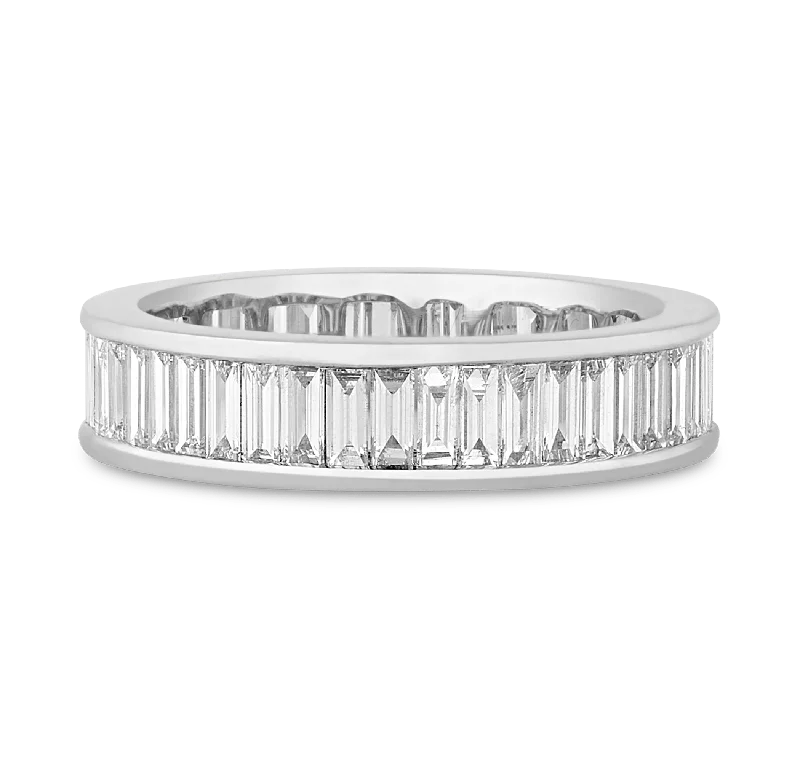 Ladies rings anniversary special designs-Diamond Eternity Band, 2.10 Carats