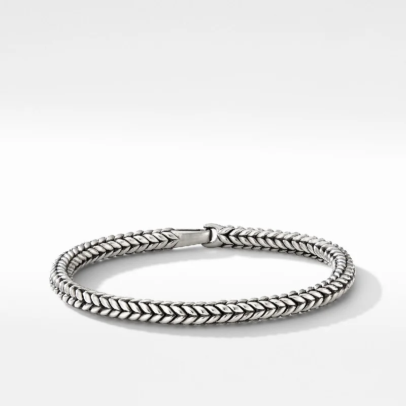 ladies bracelet classic topaz-David Yurman Mens 6MM Chevron Bracelet