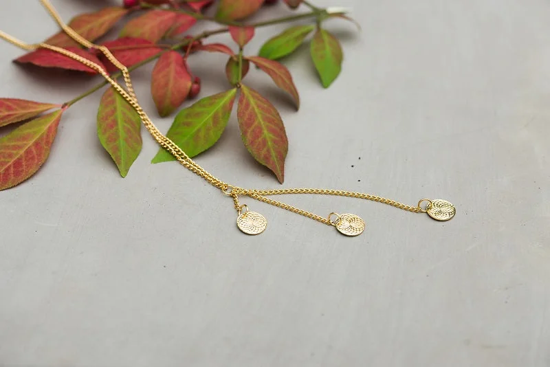 ladies necklace initial mother’s-Marionette Gold necklace