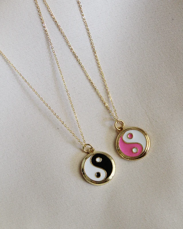 ladies necklace fringe celestial-Yin Yang Necklace