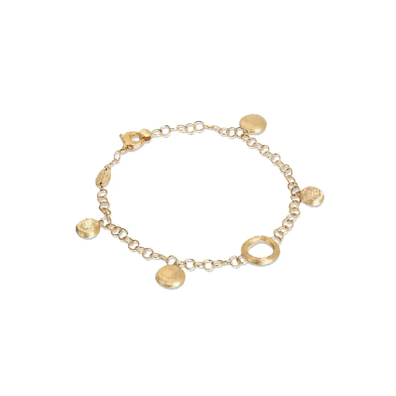 ladies bracelet romantic opal-Marco Bicego Jaipur Collection 18K Yellow Gold Charm Bracelet BB2612 Y