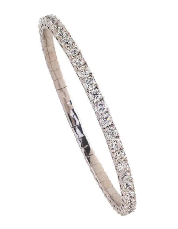 ladies bracelet butterfly twisted-18k White Gold and Diamond Bracelet