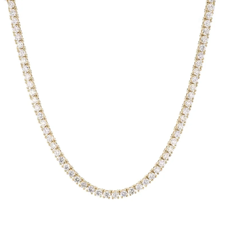 ladies necklace topaz trendy-8.34 ctw Diamond Eternity Necklace