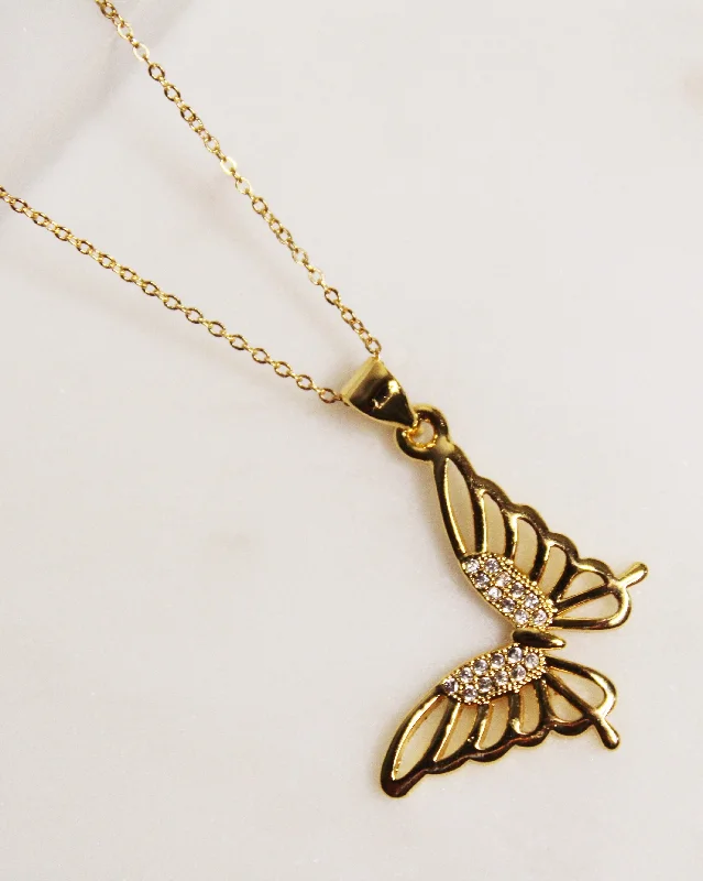 ladies necklace fall holiday-Bali Butterfly Necklace