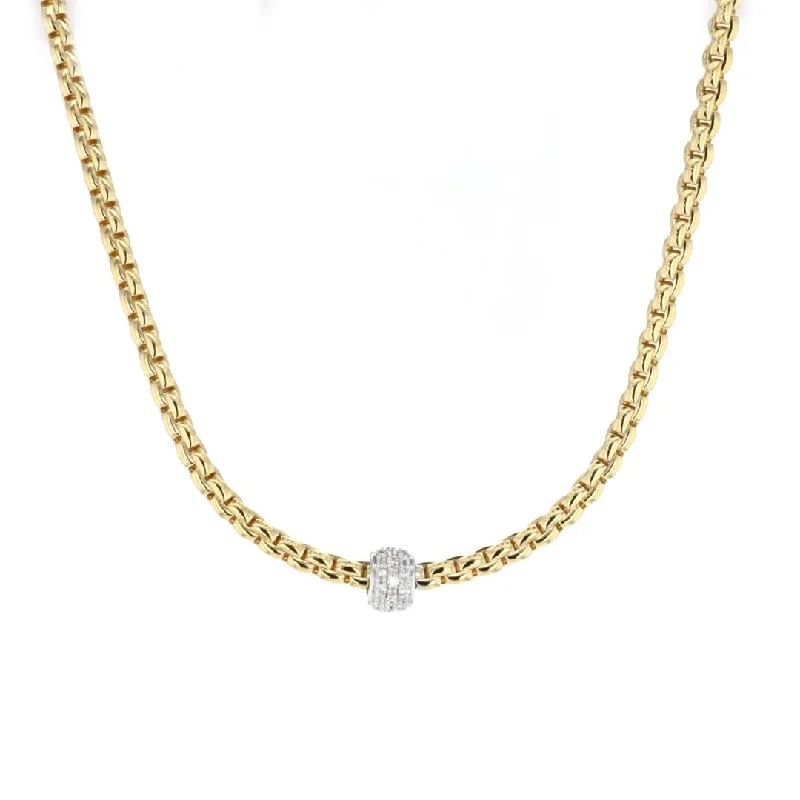 ladies necklace christmas satin-0.19 ctw Diamond Rope Necklace